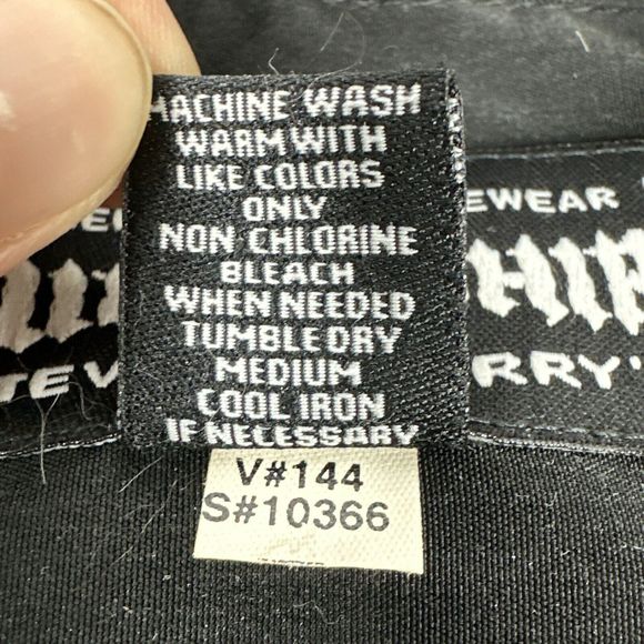 Steve & Barry's Club Shirt Casual Button Down Black Dragon Y2K Tattoo Mens 2X - Picture 4 of 9